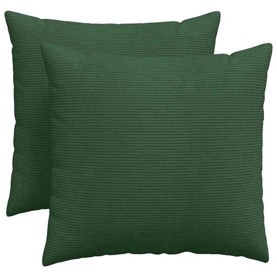 Coussins de canapé 2 pcs vert foncé 50 x 50 cm