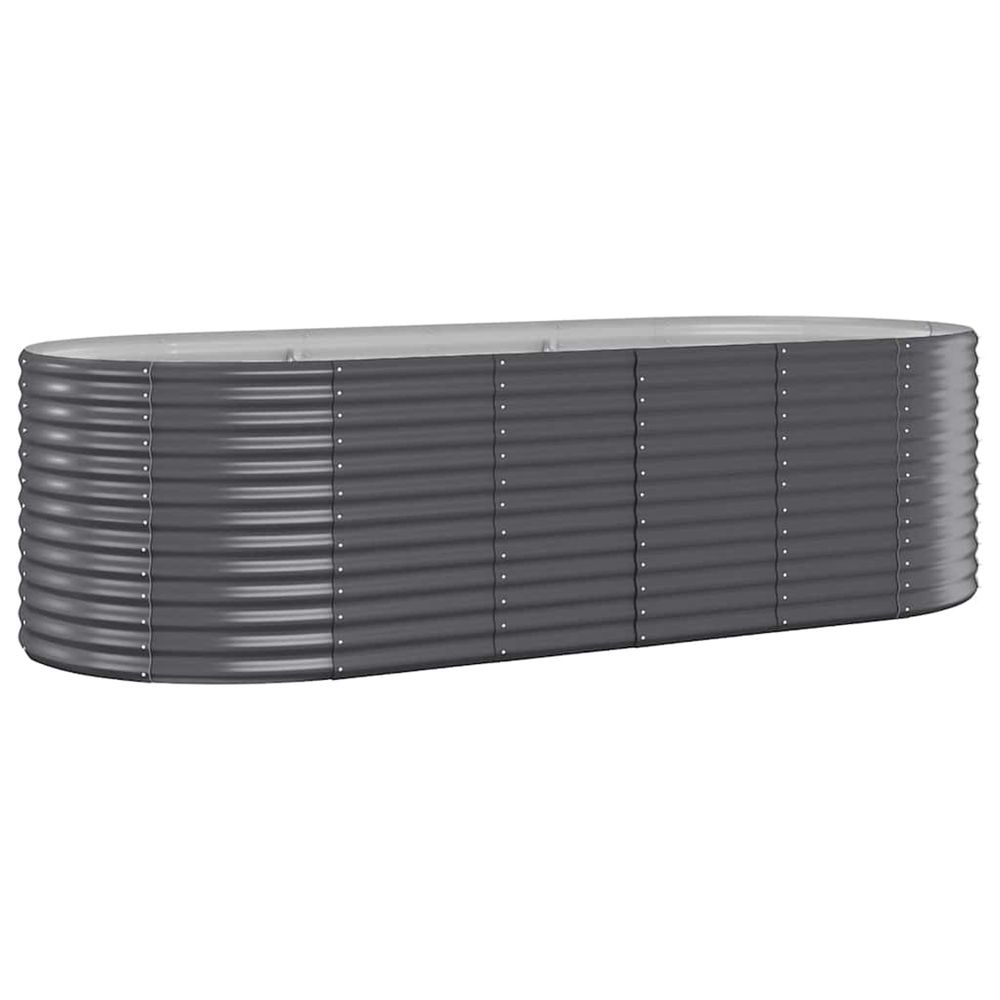 Lit surélevé de jardin acier galvanisé anthracite