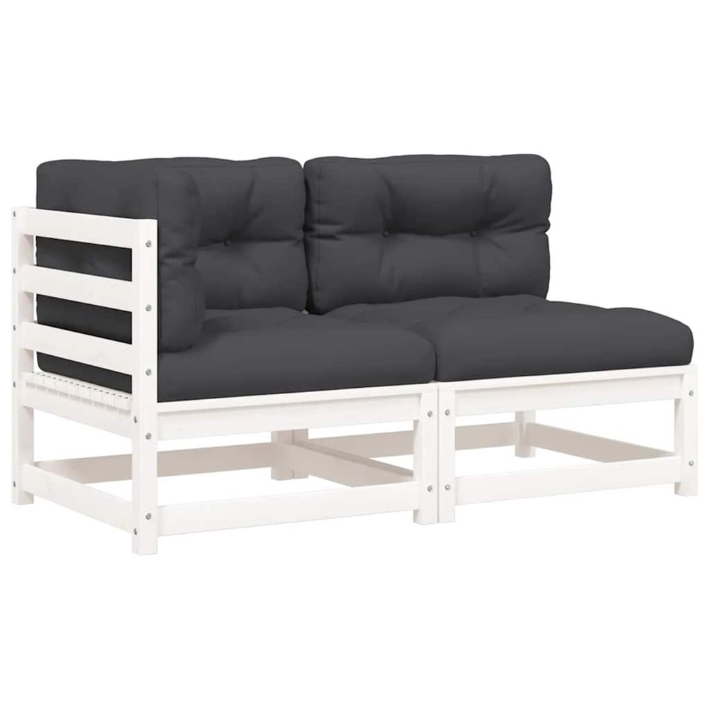 Patio sofa white pine