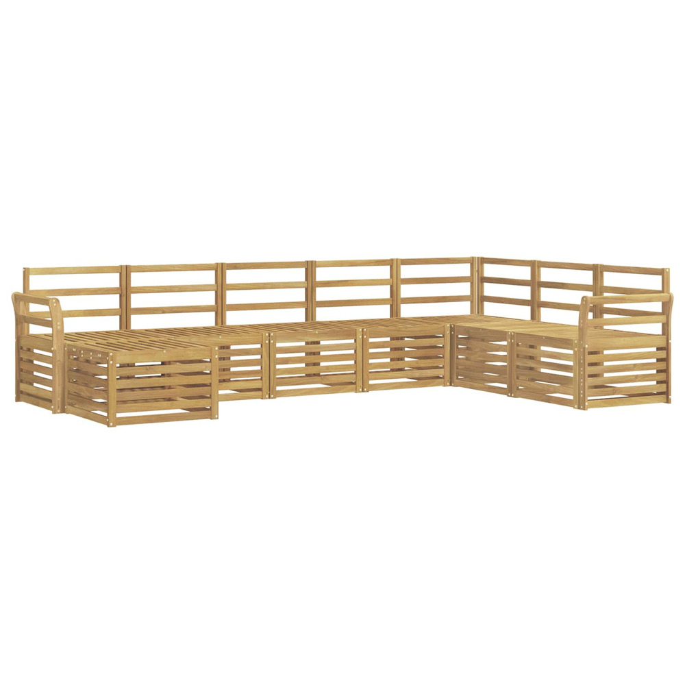 Ensemble de canapés d'extérieur 8 pcs blanc 308 x 190 x 73 cm