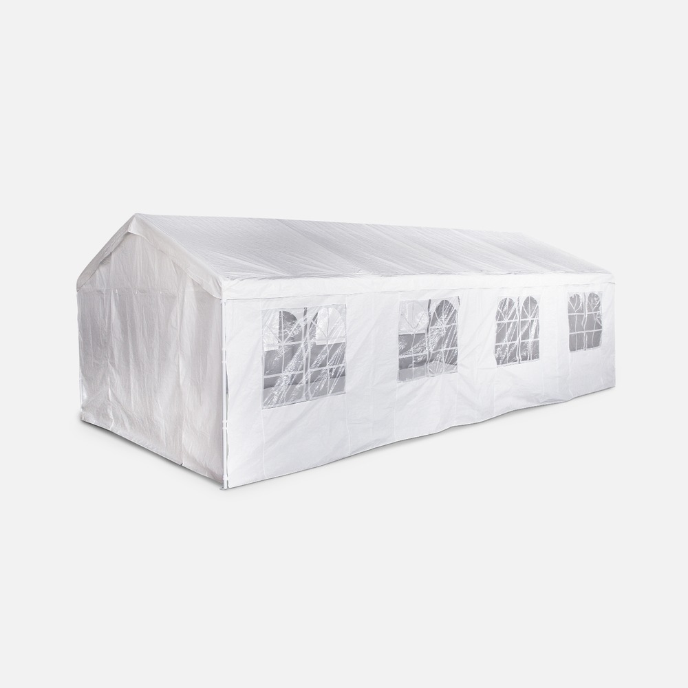 Tente de réception lutecia 4 x 8m châpiteau tente de jardin tonnelle pavillon pergola