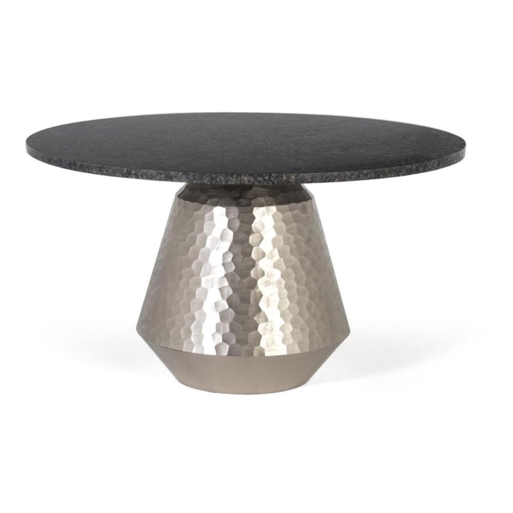 Table basse marbre noir - daphnée décoration d'autrefois