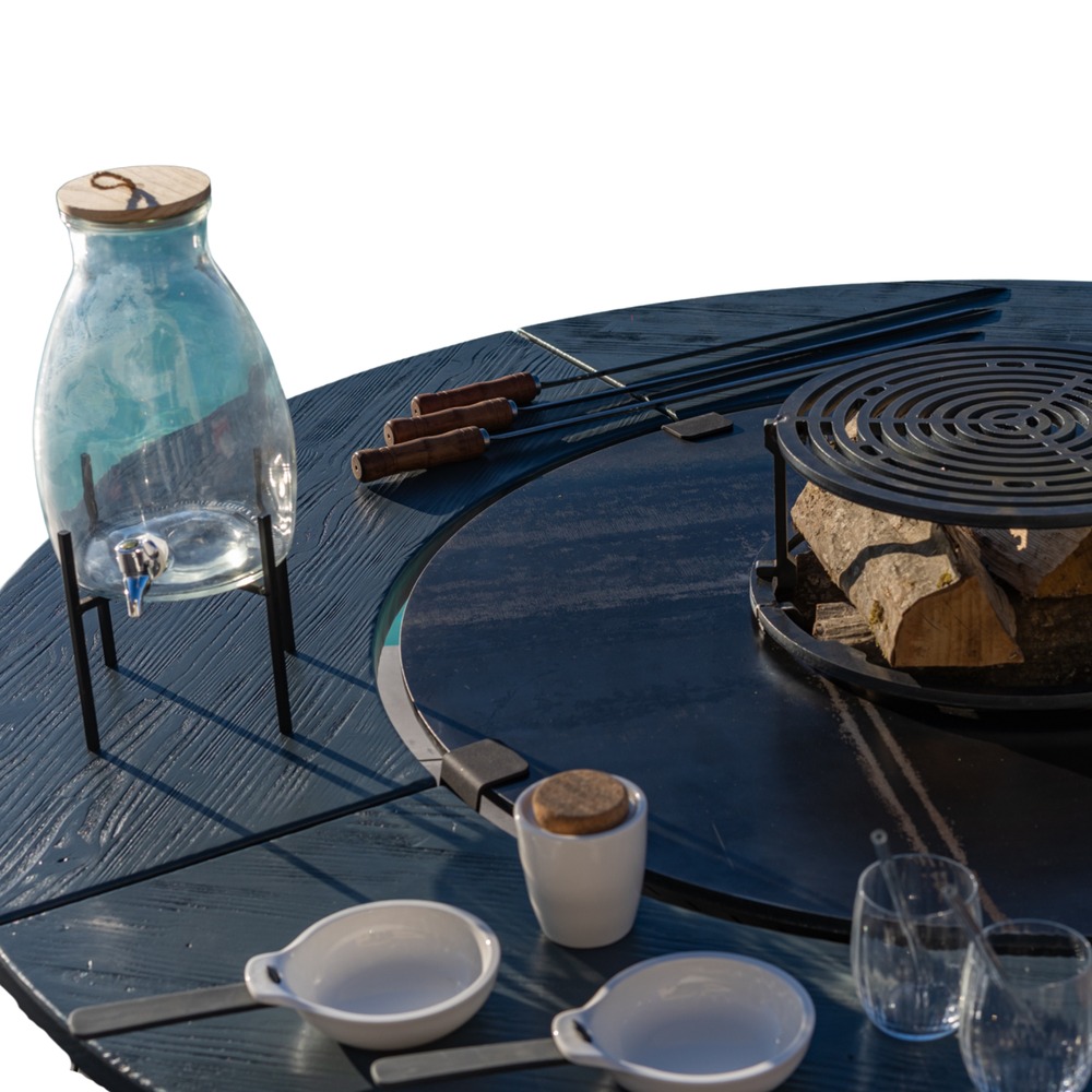 Classique - traditionnel - table anneau 103 cm - robuste et fonctionnelle, parfaite pour un espace convivial et pratique