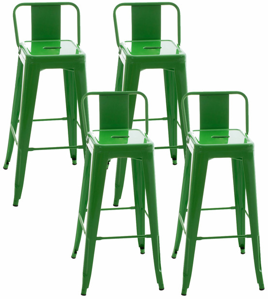 Lot de 4 tabourets de bar mason