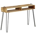 Buffet bahut armoire console meuble de rangement bois de manguier massif 115 cm
