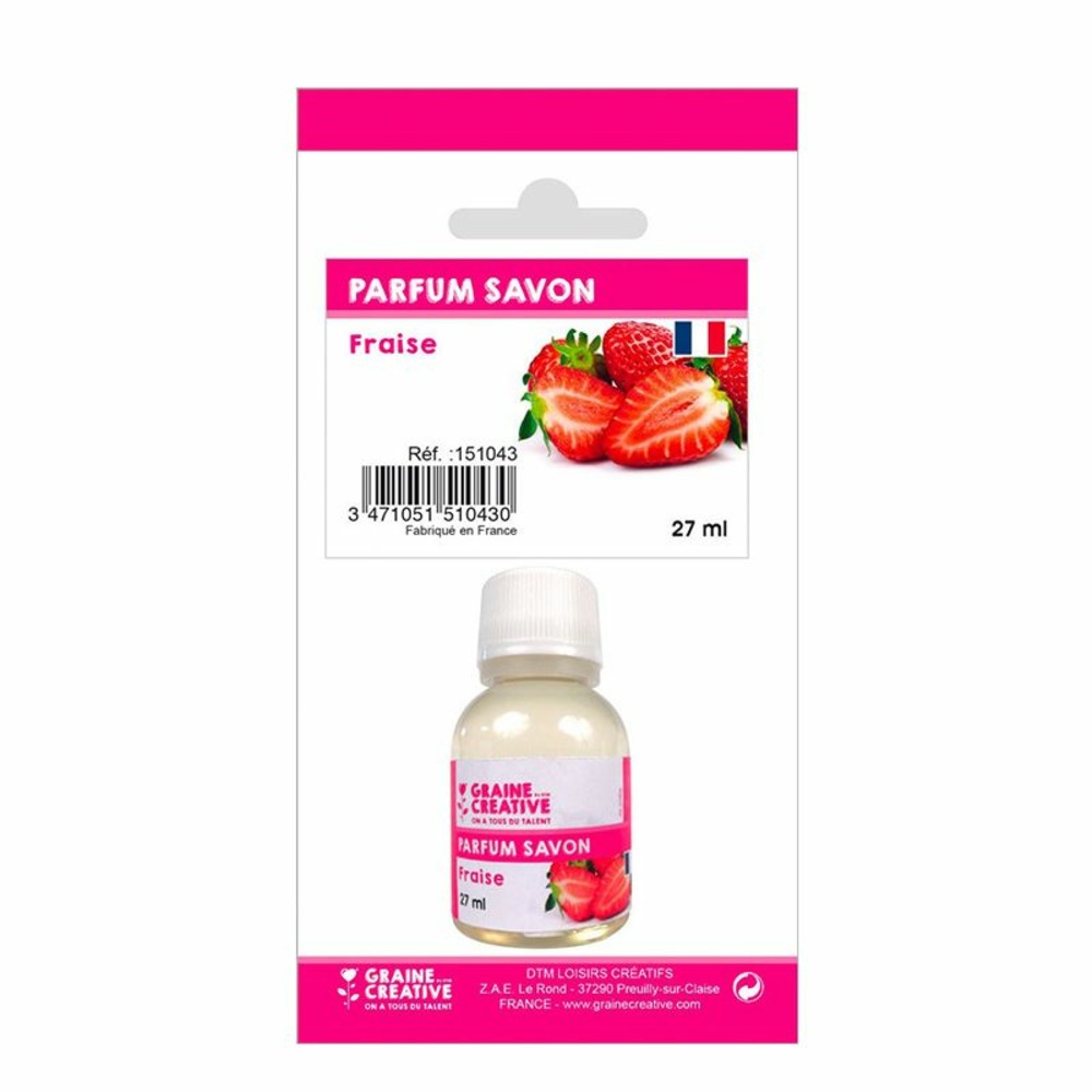 Parfum pour savon - senteur fraise 27 ml