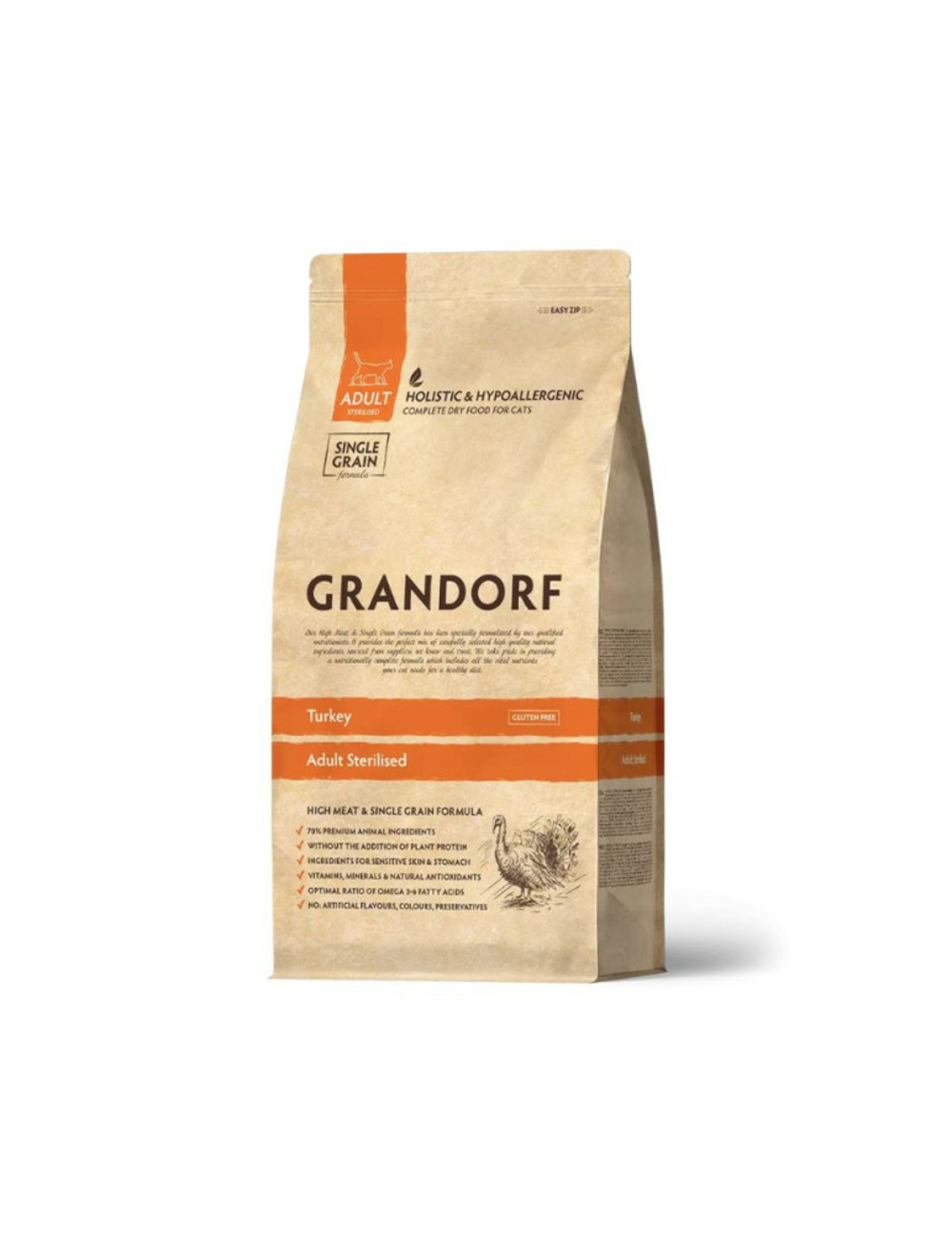 Turkey - croquettes chat adulte stérilisé à la dinde - 2kg