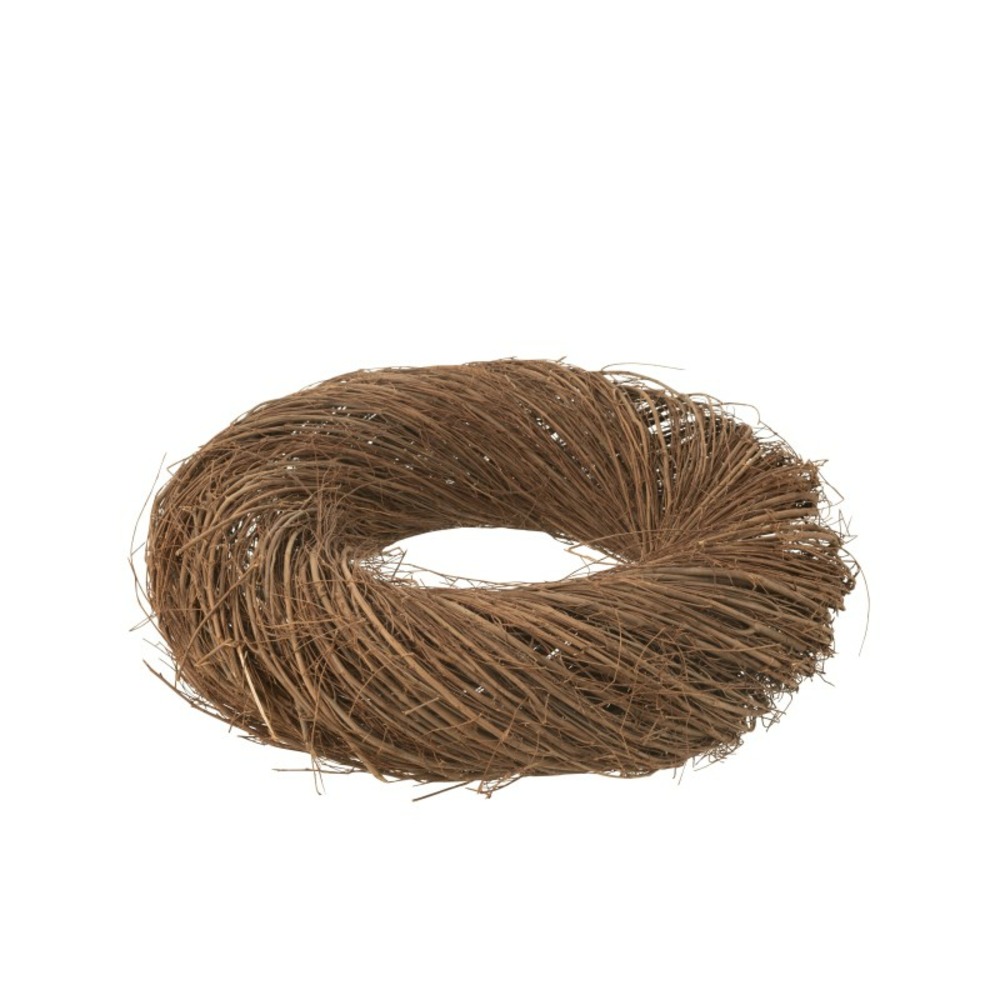 Couronne de brindille de saule en bois marron d.60 cm