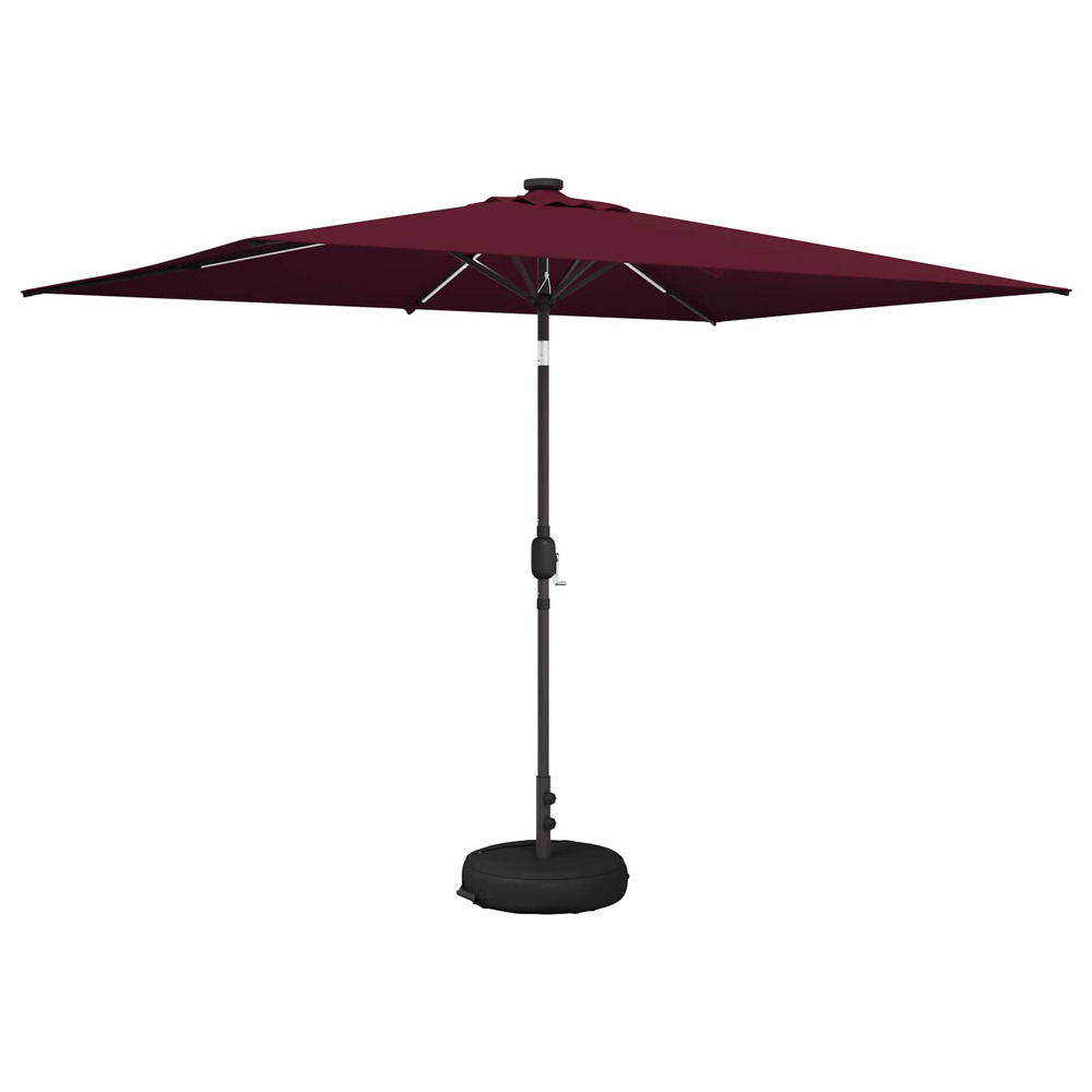 Parasol de jardin avec lampes led 200 x 300 cm polyester