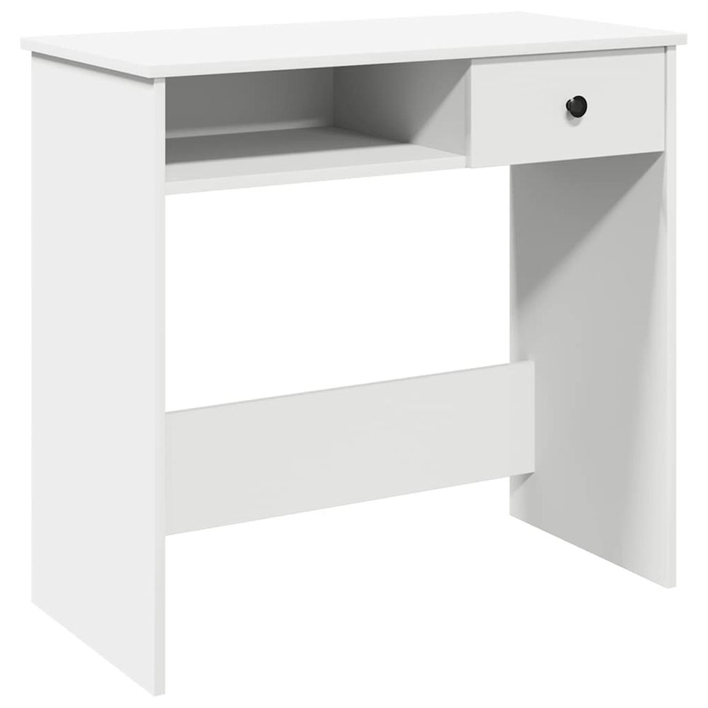 Bureau blanc 80x40x75 cm bois d'ingénierie