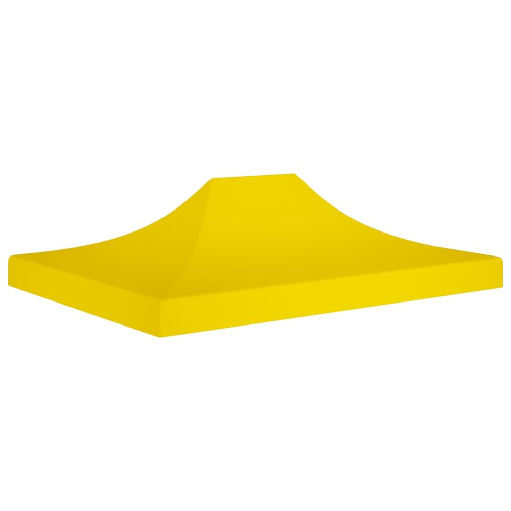 Toit de tente de réception 4x3 m jaune 270 g/m²