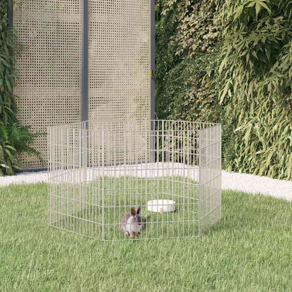 Enclos parc modulable 6 panneaux pour lapin cochon d'inde 54x60 cm