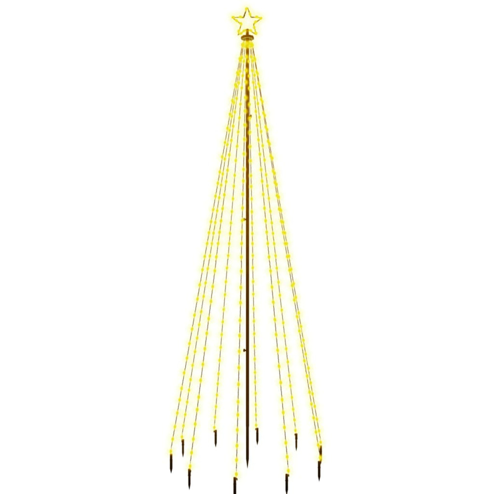 Sapin de noël avec piquet blanc chaud 310 led 300 cm