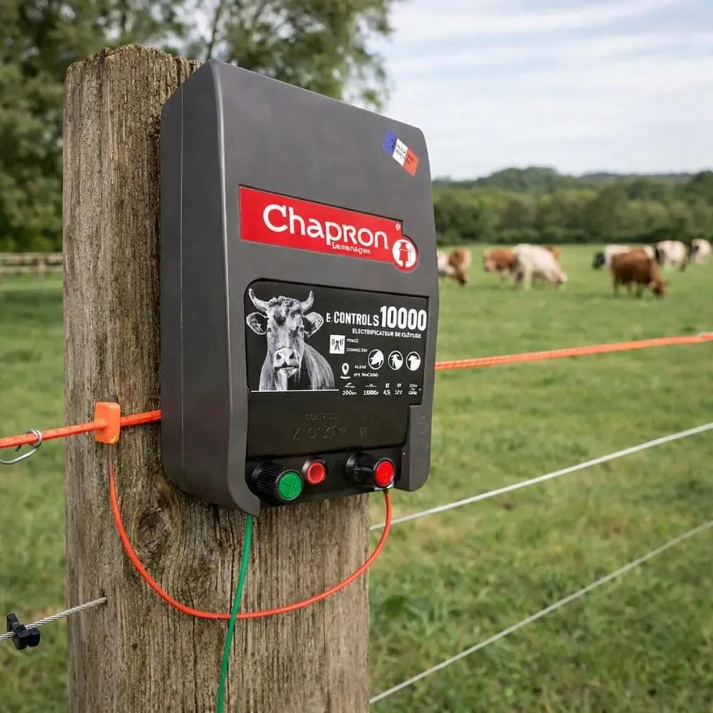 Electrificateur connecté econtrol s 10000 - 200 km - 13500v - chapron connect