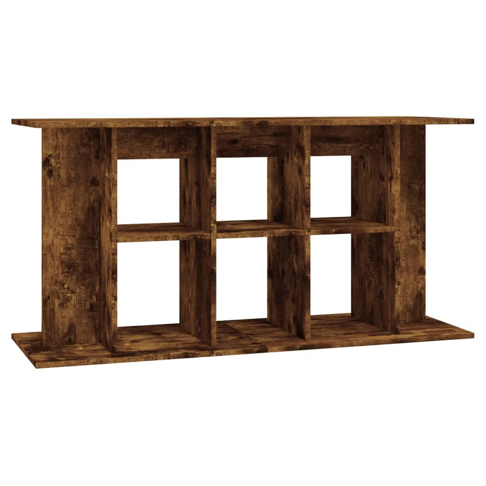 Support pour aquarium chêne fumé 120x40x60 cm bois d'ingénierie
