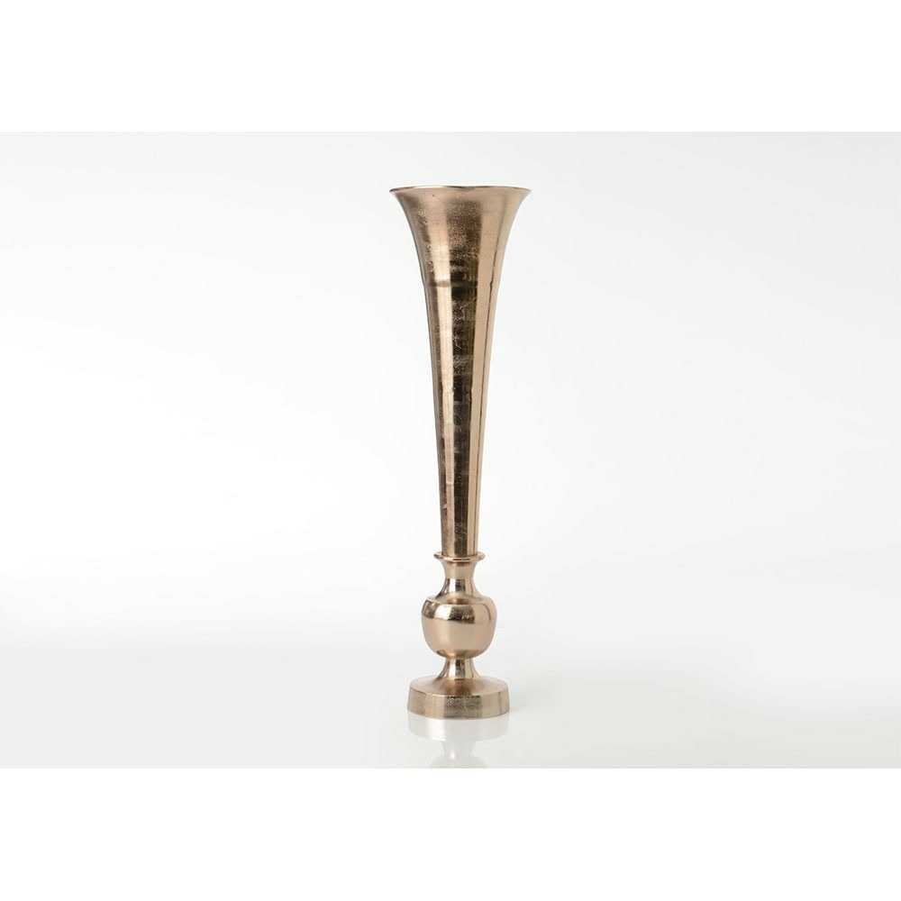 Vase trompette hauteur 150 diametre 40 cuivre Truffaut
