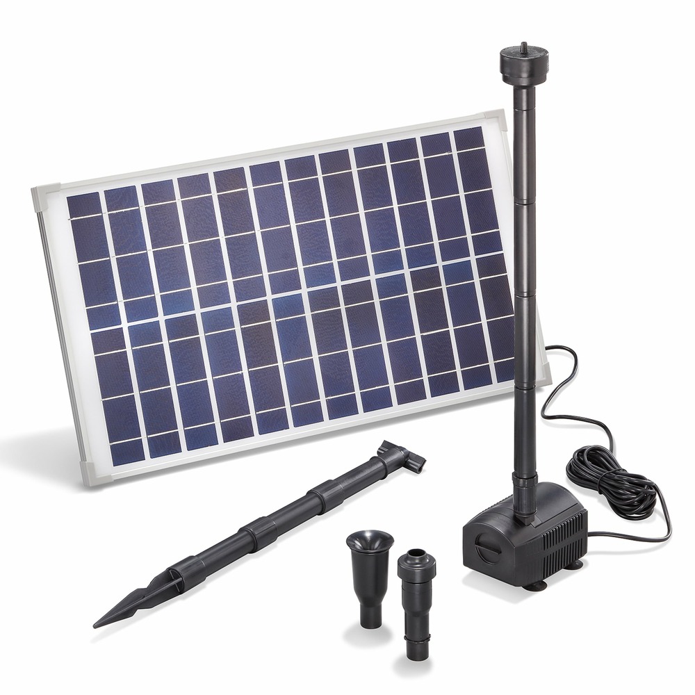 Esotec solar pompe de bassin jeu d'eau fontaine solaire kit 25/1250 pro set 101915