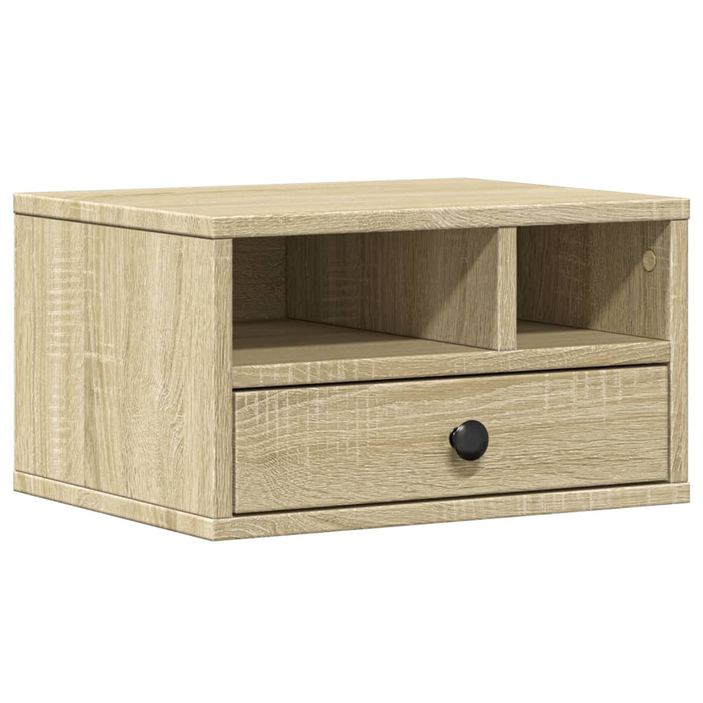 Support d'imprimante chêne sonoma 40x32x22,5 cm bois ingénierie