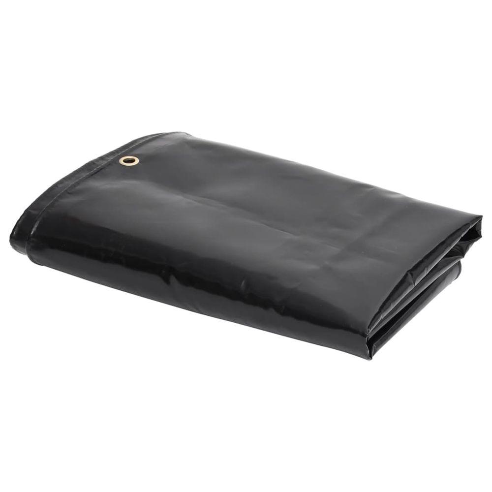 Tarps noir 4 x 6 m toile avec revêtement en pvc