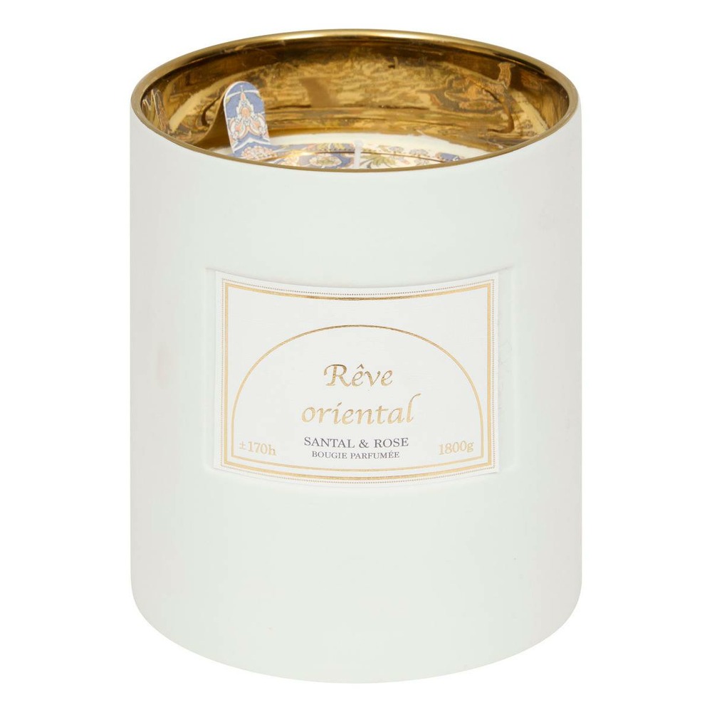Bougie parfumée lucia 1800g pot céramique santal