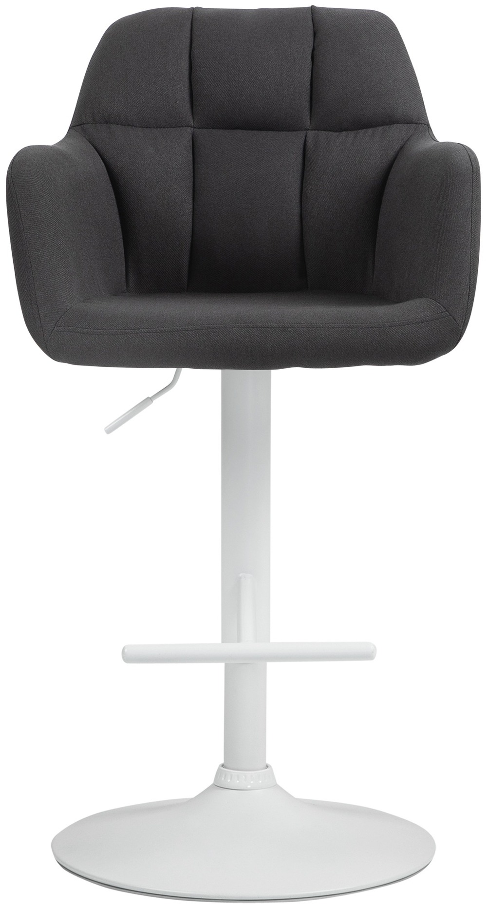 Tabouret de bar natoma tissu blanc