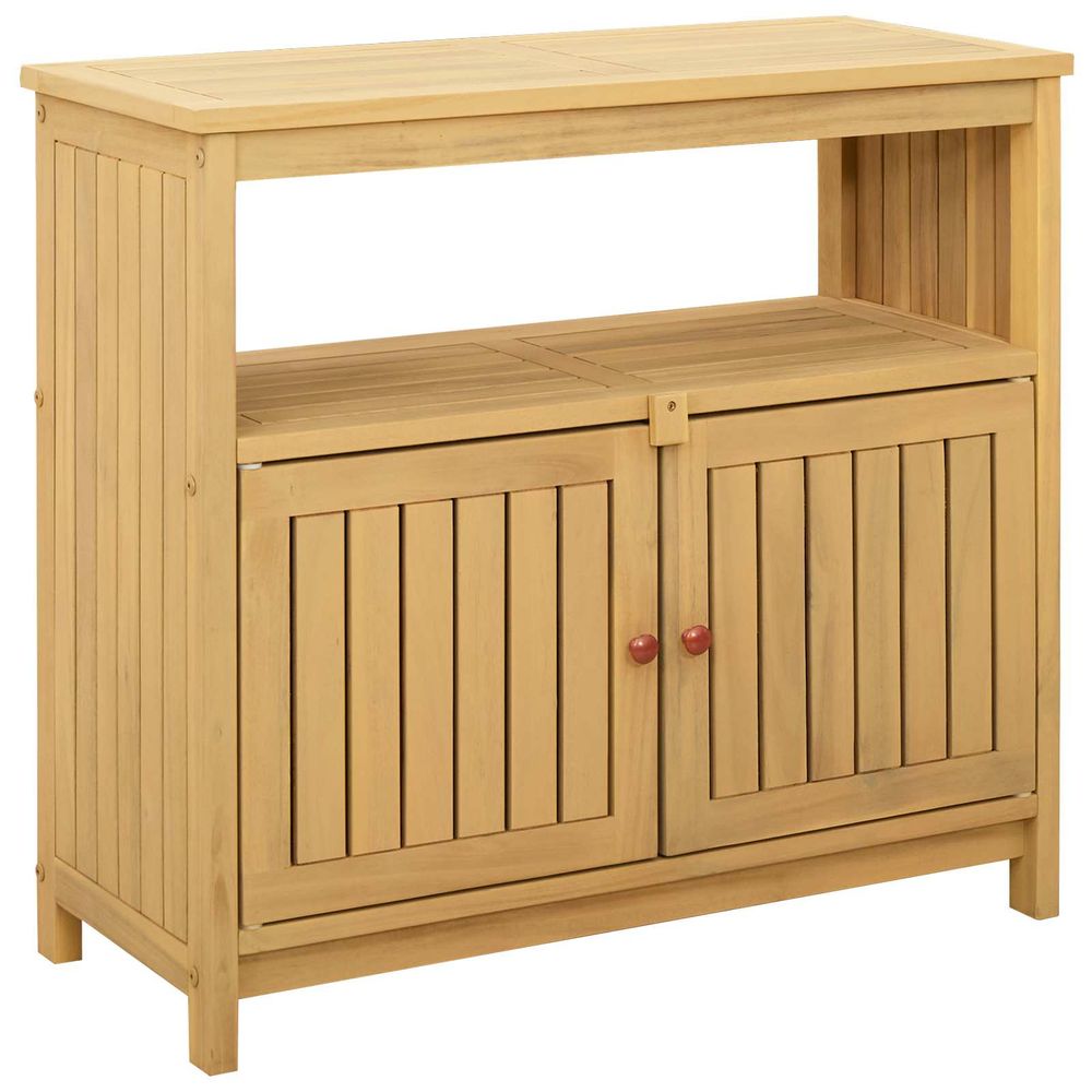 Table console de jardin acacia clair 80 x 35 x 75 cm