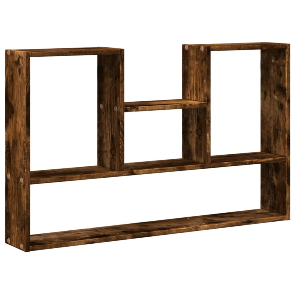 Étagère murale chêne fumé 99x15x60 cm bois d'ingénierie