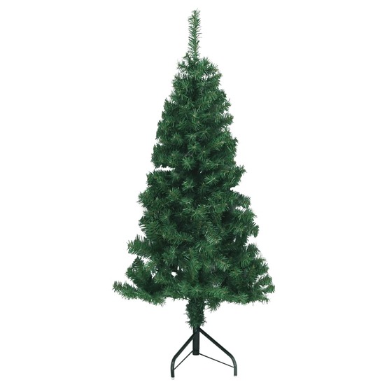 Sapin de noël artificiel d'angle vert 150 cm pvc