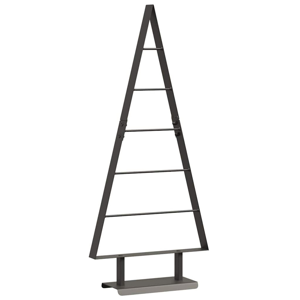 Arbre de noël en métal avec support noir 90 cm acier