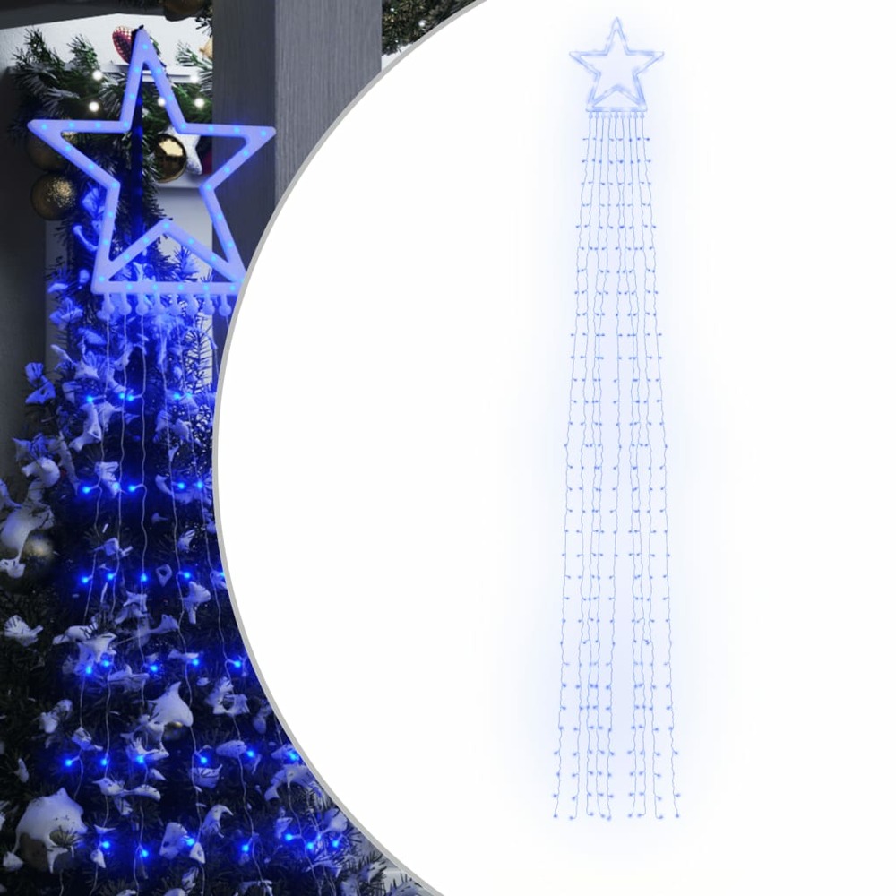 Guirlande de sapin de noël 320 led bleu 375 cm