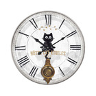Horloge avec balancier chats 58 cm un chat