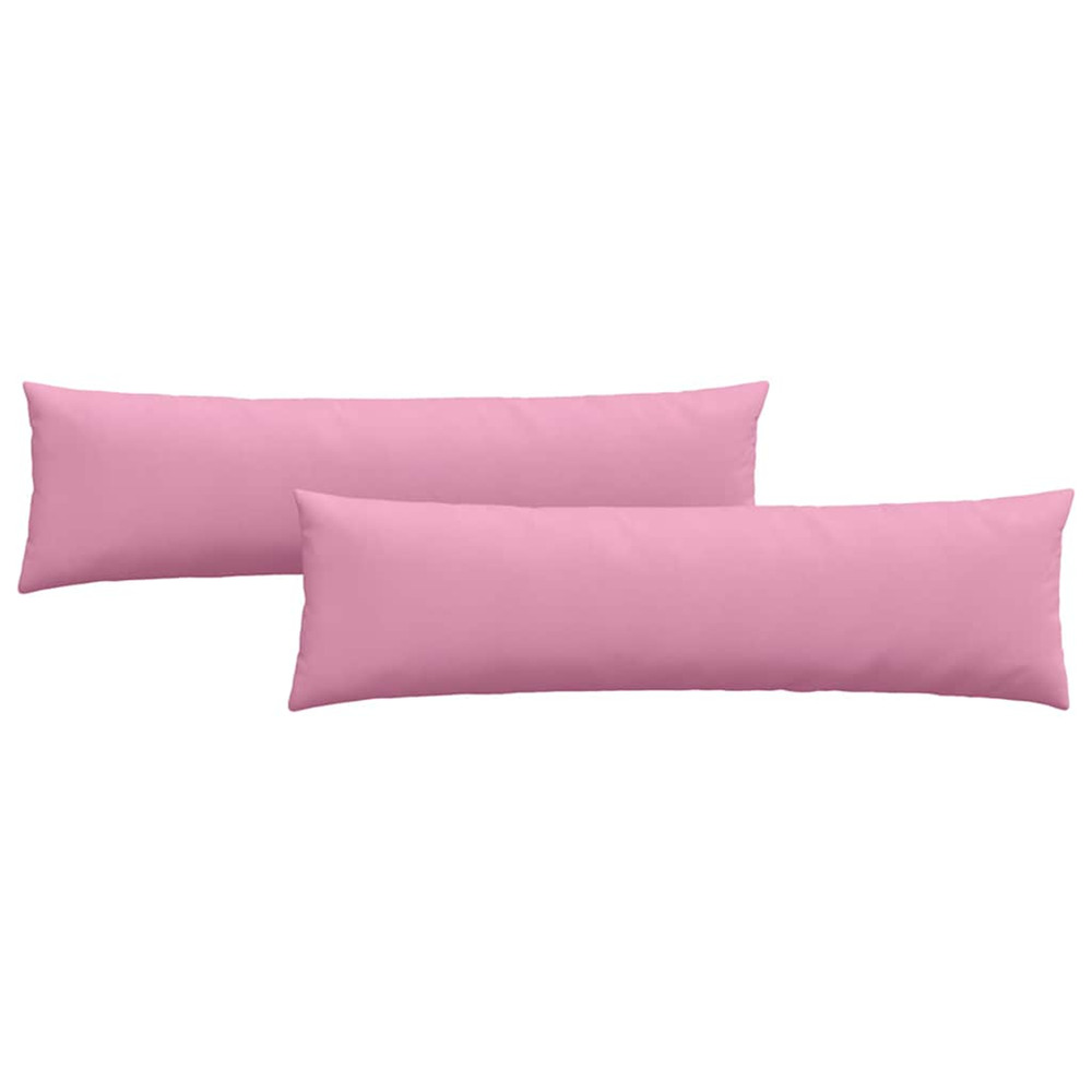 Coussins de canapé 2 pcs rose 145 x 40 cm tissu