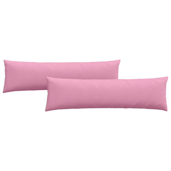 Coussins de canapé 2 pcs rose 145 x 40 cm tissu