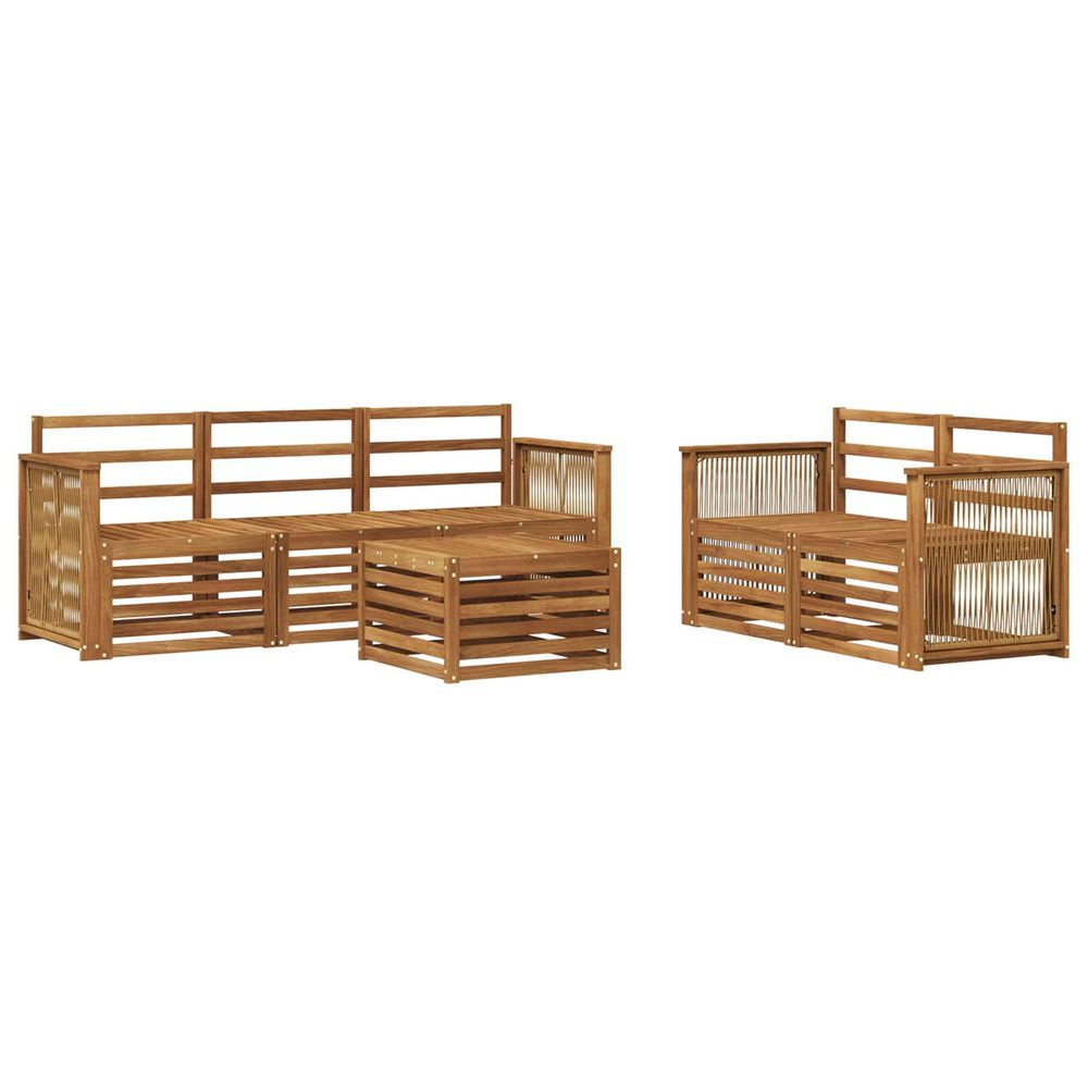 Ensemble de canapés d'extérieur 6 pc naturel