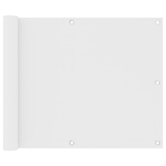 Écran de balcon blanc 75x400 cm tissu oxford