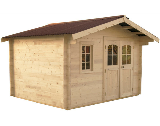 Abri de jardin 12.74m² bois naturel - nan3530.02n