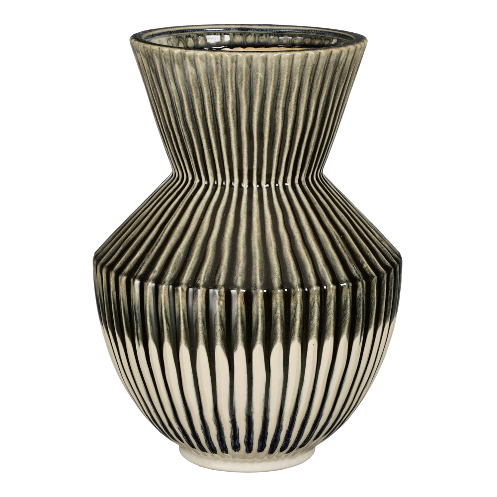 Mica decorations - vase en céramique noir h41,5