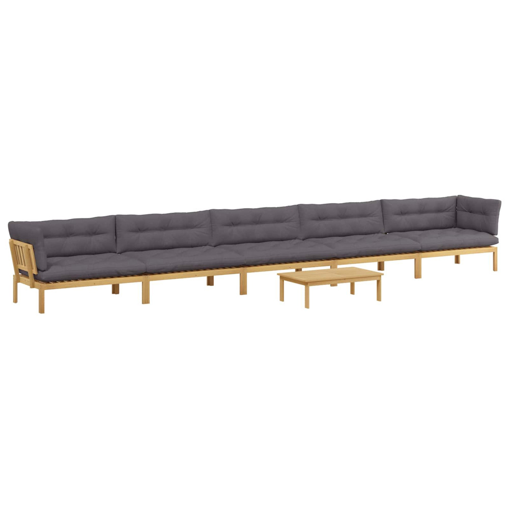 6 pièce unité du canapé en palette de jardin