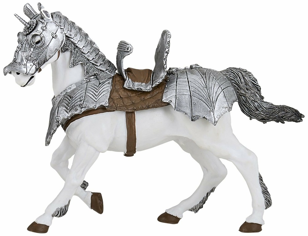 Figurine cheval en armure