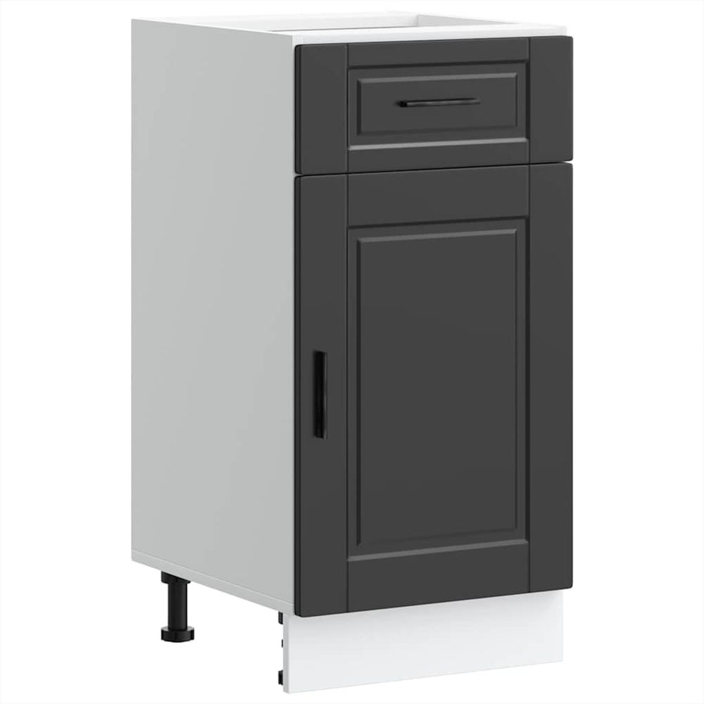 Armoire de cuisine porto noir bois d'ingénierie