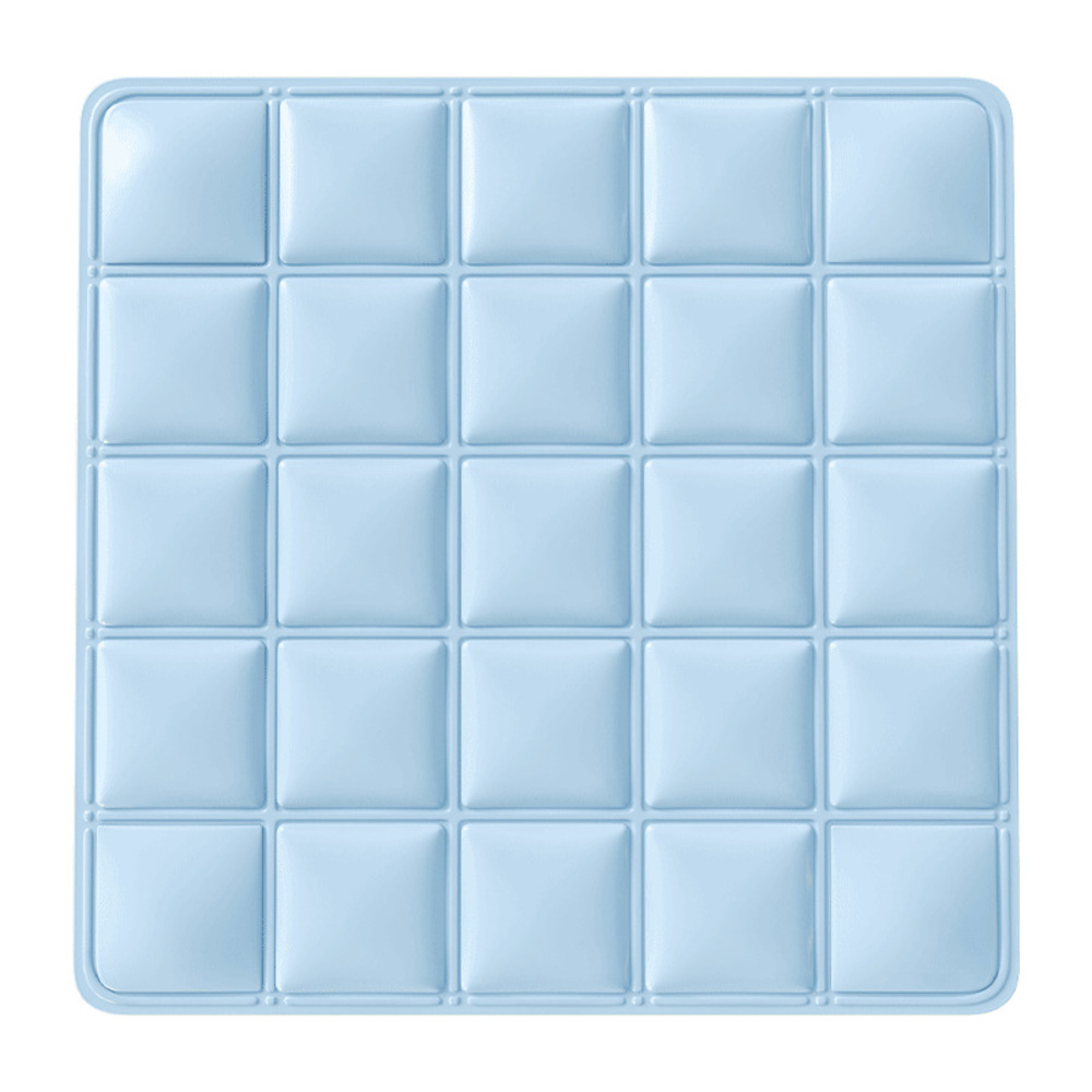 Tapis rafraîchissant pliable bleu clair pour chien, 40 x 40 cm