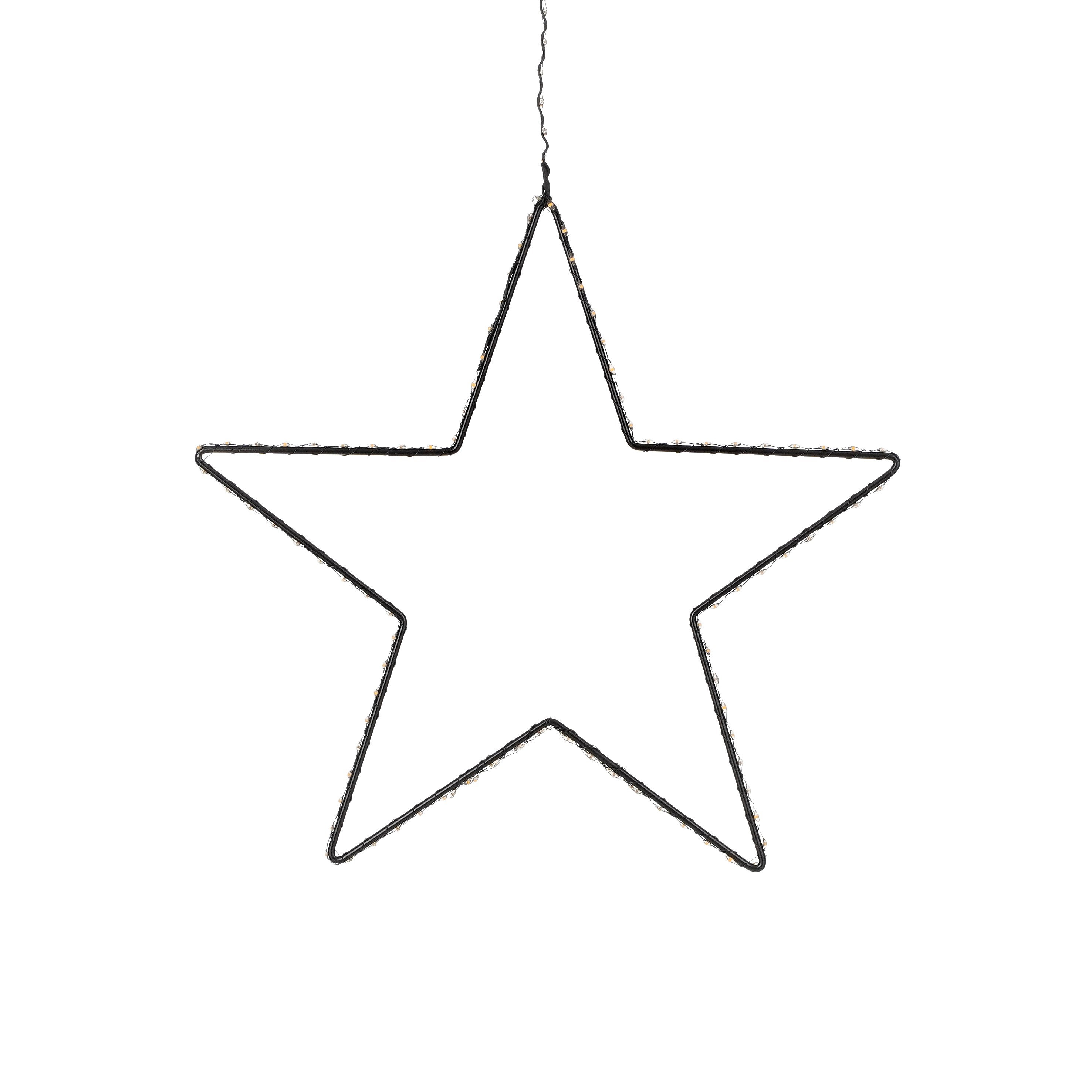 Luca lighting - éclairage de noël en forme de étoile 140 led blanc chaud d38