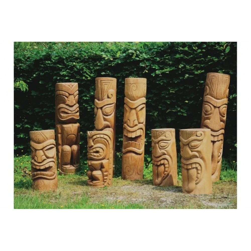Totem Tiki En Bois 100 Cm – Coco Papaya, Décoration Intérieur/extérieur, Neuf