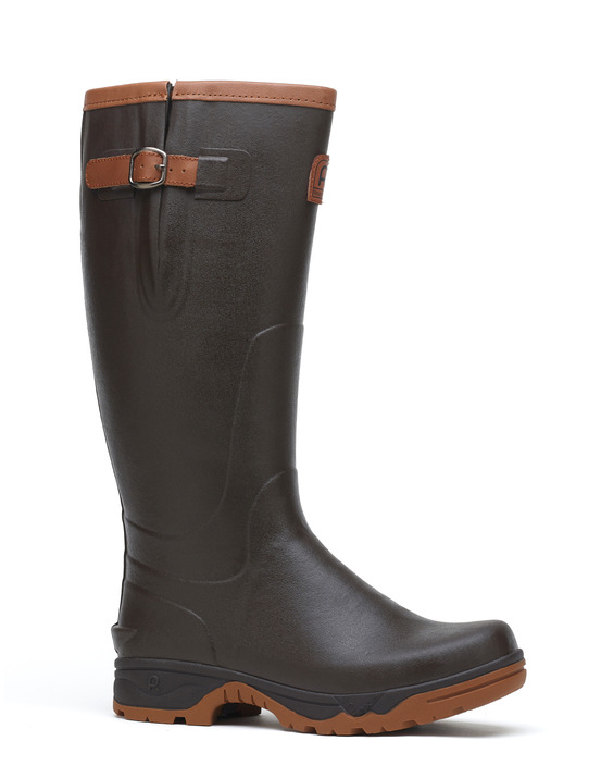 Botte grand veneur marron 44 confort et adhérence en milieu naturel - rouchette