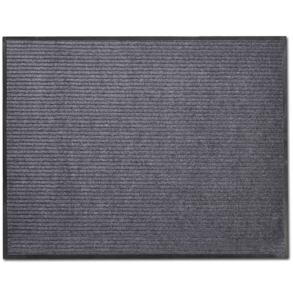 Tapis d'entrée pvc gris 90 x 120 cm