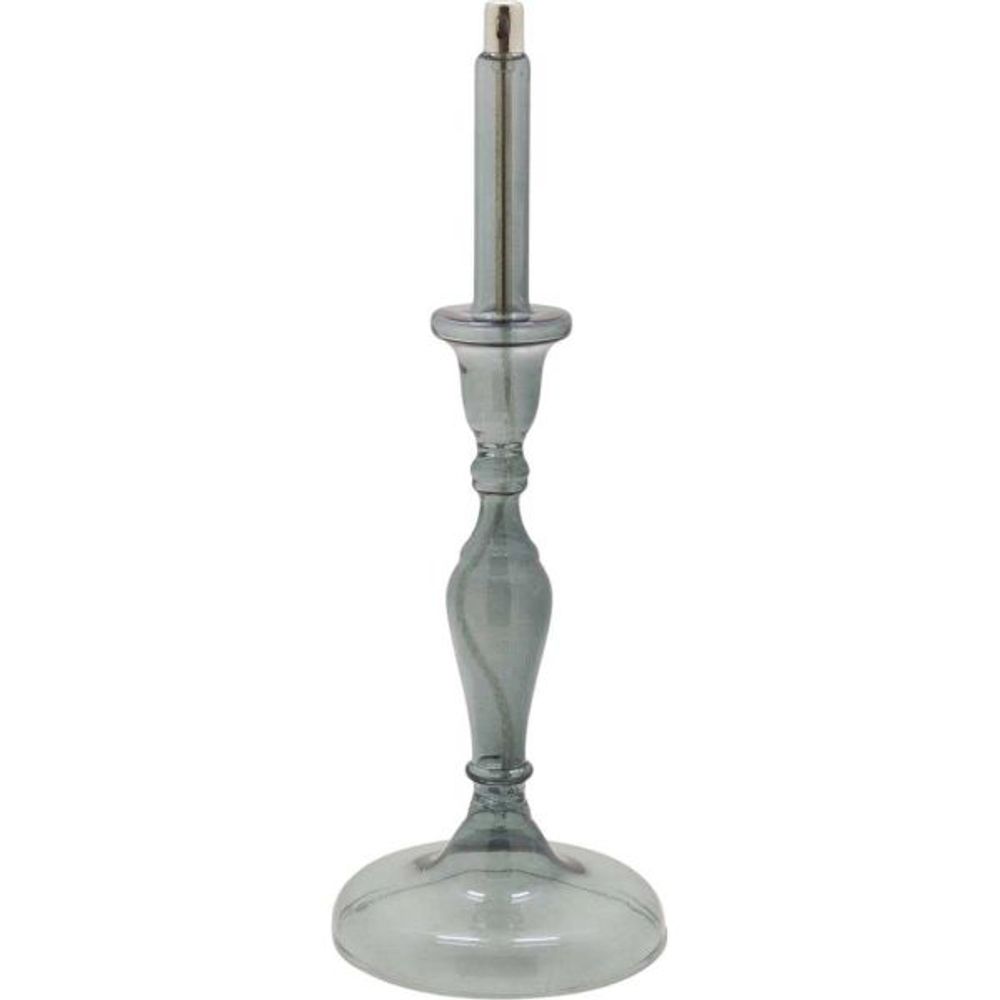 Lampe à huile en verre smoké candle 14 x 38.5 cm