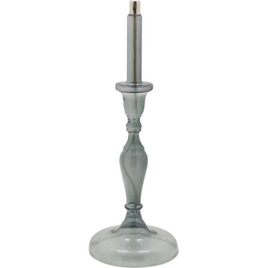 Lampe à huile en verre smoké candle 14 x 38.5 cm