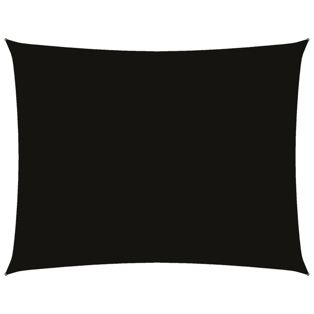 Voile de parasol tissu oxford rectangulaire 2x3,5 m noir