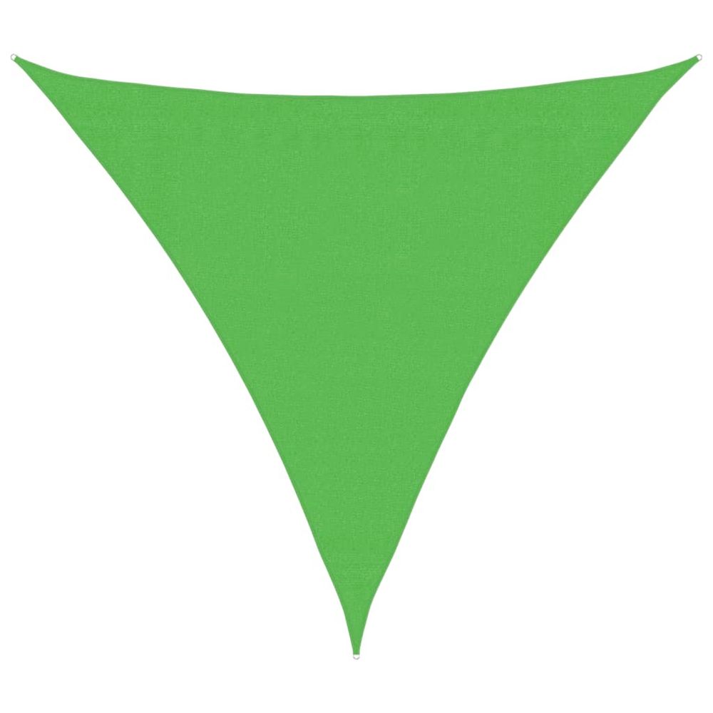 Voile d'ombrage 160 g/m² vert clair 3,6x3,6x3,6 m pehd