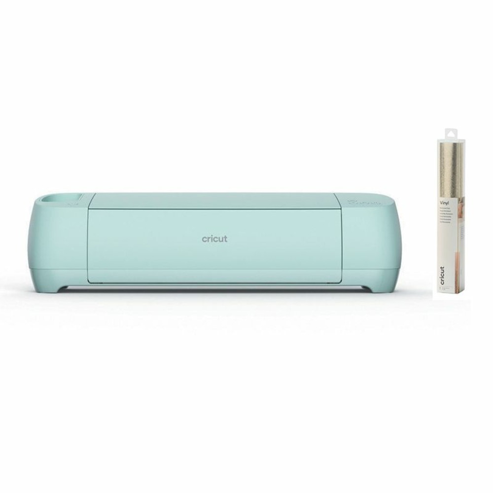 Machine de découpe cricut explore 3 + feuille de vinyle permanent métallisé texturé 122 x 30,5 cm